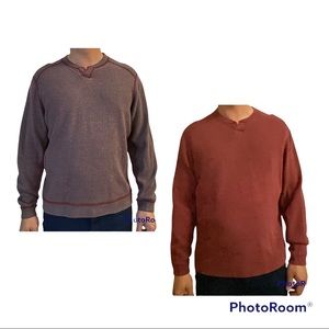 Tommy Bahama Reversible Flipshore Abaco Sweater Size L